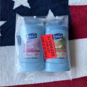 Suave Women's Deodorant Set of 2 - Powder and Tropical Paradise, 1.2 oz